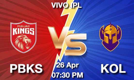 PBKS vs KOL Cricket Match Previews