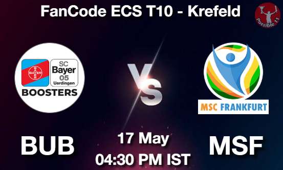 BUB vs MSF Cricket Match Prediction BUB vs MSF Cricket Matcch Previews