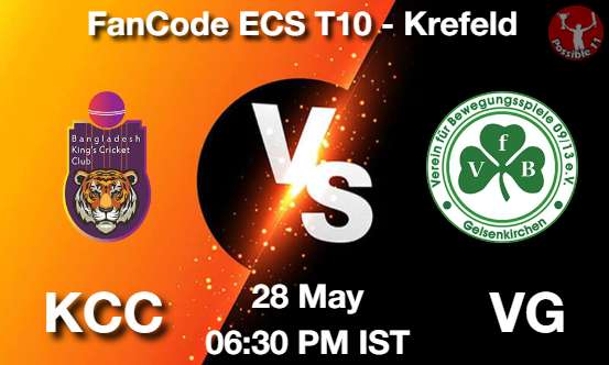 KCC vs VG Cricket Match Prediction KCC vs VG Cricket Matcch Previews
