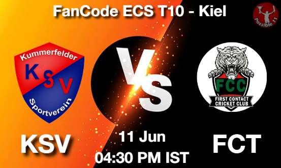 KSV vs FCT Cricket Match Prediction KSV vs FCT Cricket Matcch Previews