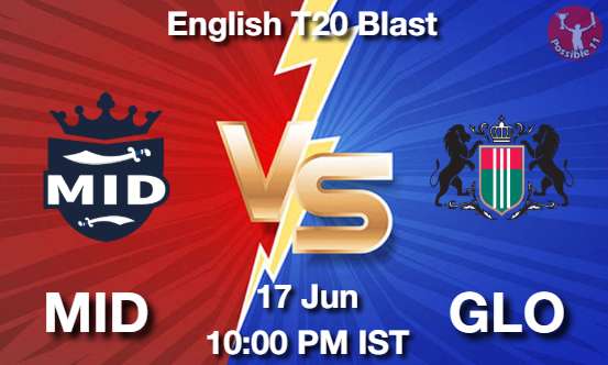 MID vs GLO Cricket Match Prediction MID vs GLO Cricket Matcch Previews