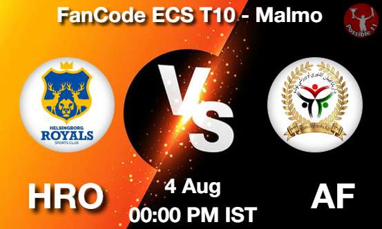 HRO vs AF Cricket Match Prediction HRO vs AF Cricket Matcch Previews