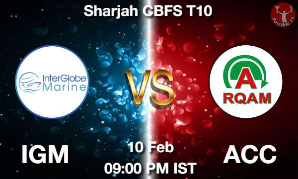 IGM vs ACC Cricket Match Previews