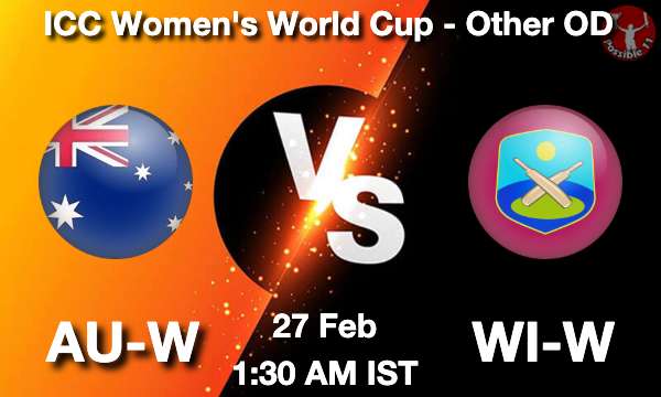 AU-W vs WI-W Cricket Match Previews
