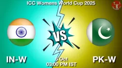 IN-W vs PK-W Match Preview, Picture