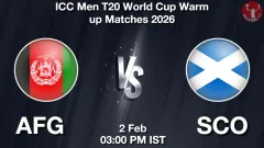 AFG vs SCO Match Preview, Picture