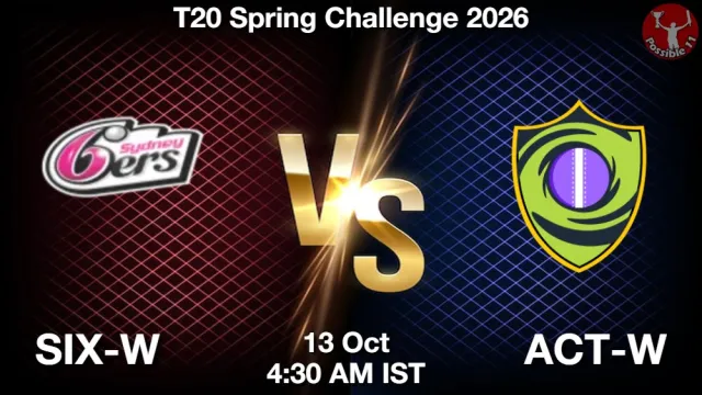 SIX-W vs ACT-W Match Prediction, Picture