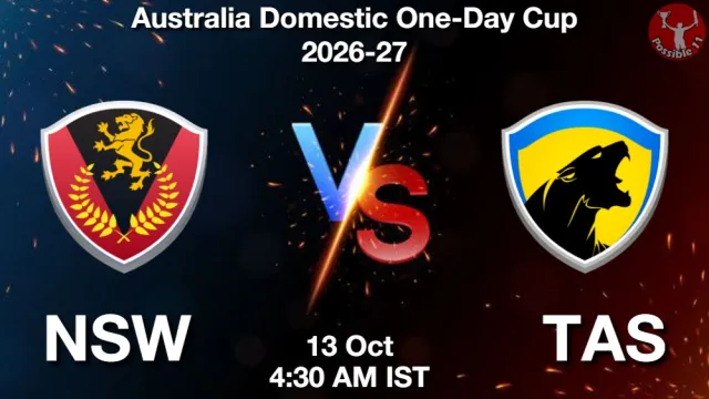 NSW vs TAS Match Prediction, Picture
