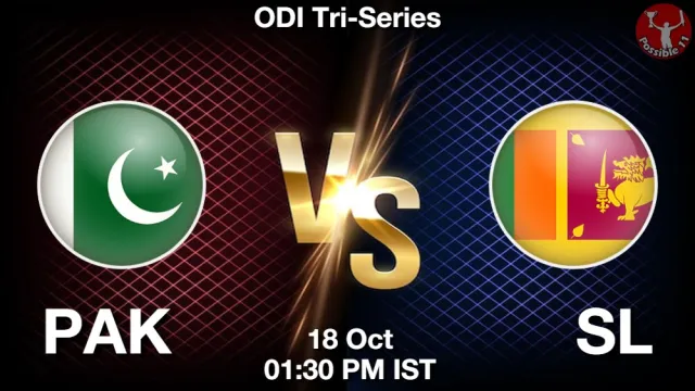 PAK vs SL 1st Match Picture