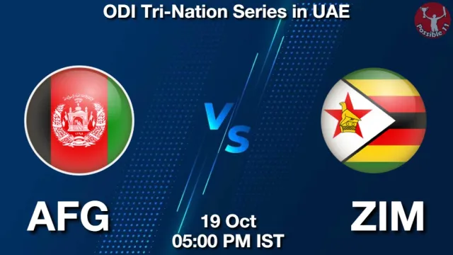 AFG vs ZIM 2nd Match Picture