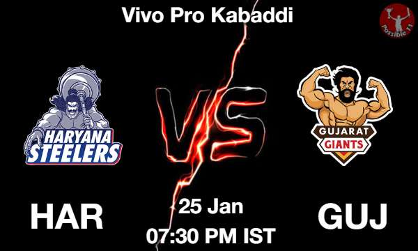 HAR vs GUJ Kabaddi Match Previews