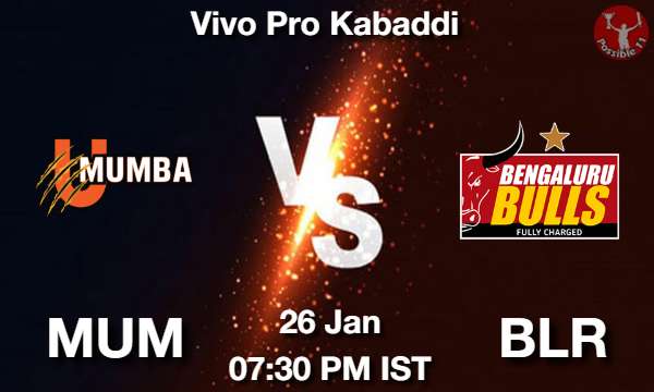 MUM vs BLR Kabaddi Match Previews