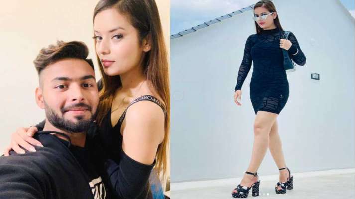 dc vs lkn  rishabh pant girlfriend isha negi cheers for her boyfriend 1