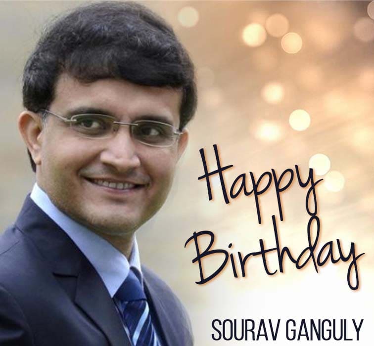 Former India captain Sourav Ganguly celebrates his 49th birthday