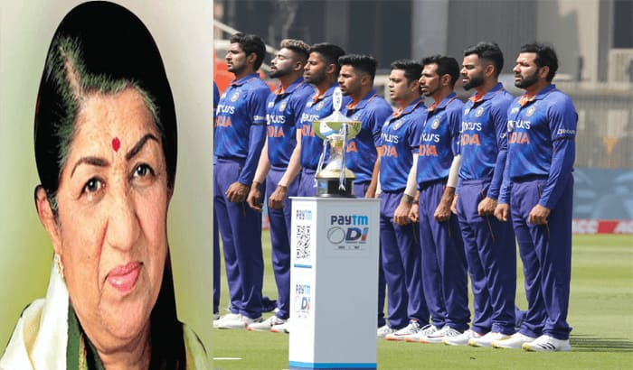 IND vs WI: Indian players tied black band in honor of Lata Mangeshkar