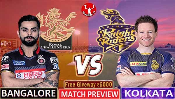 RCB vs KKR Match Preview, RCB vs KKR Match Prediction, IPL 2021