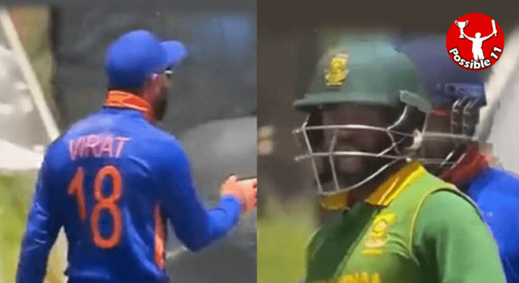 Virat Kohli gets into heated argument with SA skipper Temba Bavuma