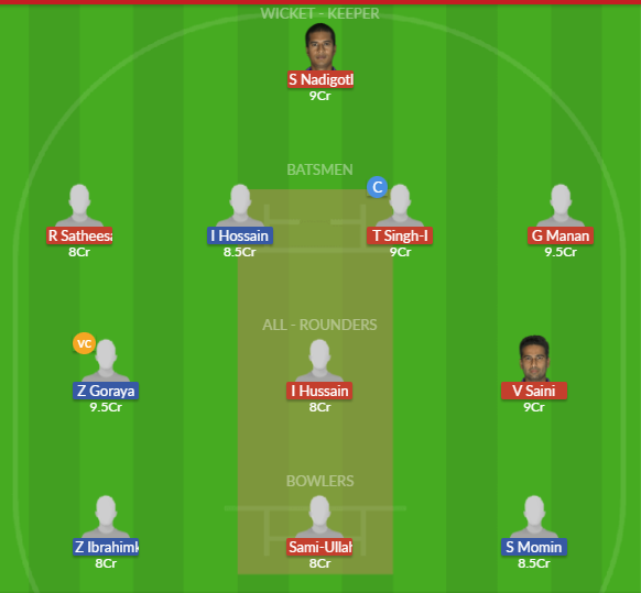 Dream11 SL Team