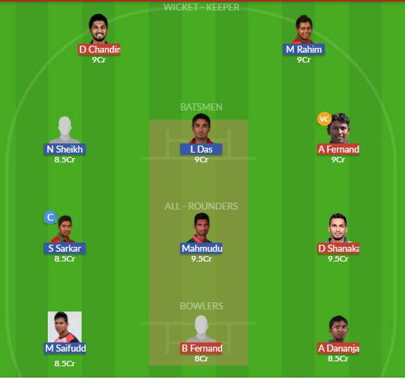 Dream11 SL Team