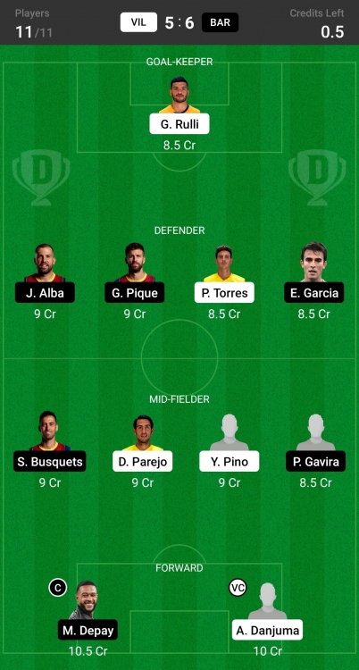 Dream11 SL Team