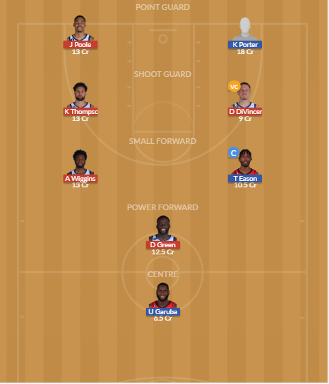 GSW vs HOU Dream11 SL Team