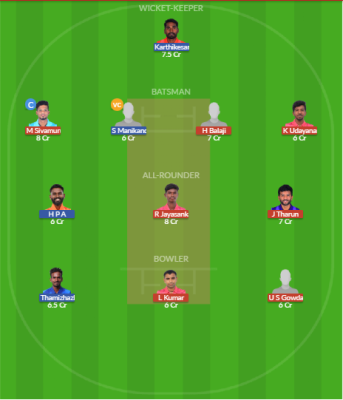 PSXI vs KXI Dream11 SL Team
