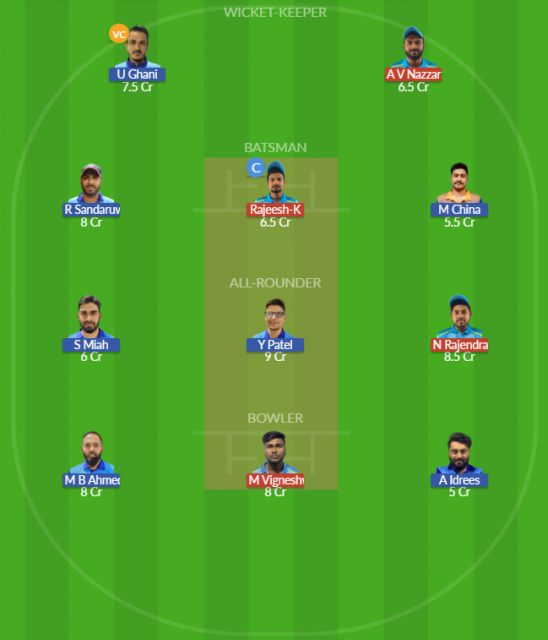 AEC vs KS Dream11 SL Team