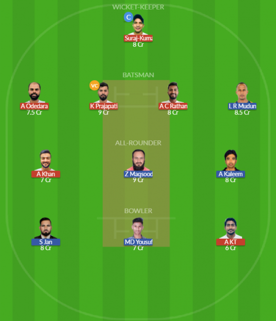 QUT vs DAT Dream11 SL Team