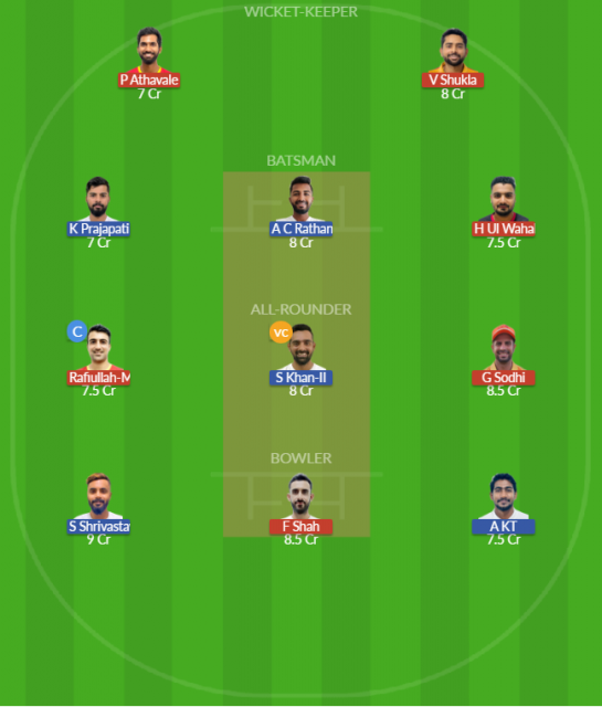 AMR vs QUT Dream11 SL Team
