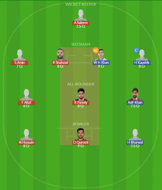 ZGS vs DT Dream11 SL Team