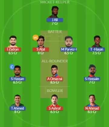 AFG vs BAN SL Team