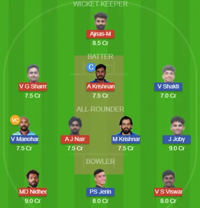 AKS vs KBT SL Team