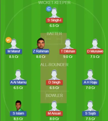 ASS vs BAT SL Team