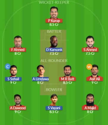 BAH vs MAW Dream11 SL Team
