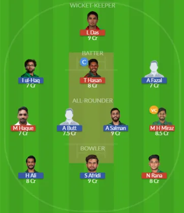 BAN vs PAK SL Team