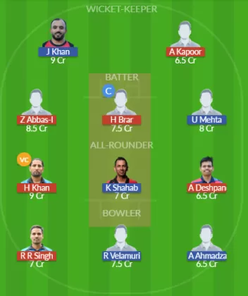 BBS vs DB Dream11 SL Team