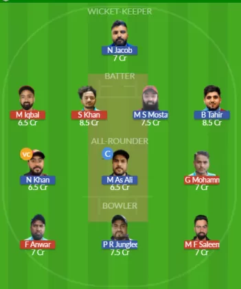BCC vs KZK Dream11 SL Team