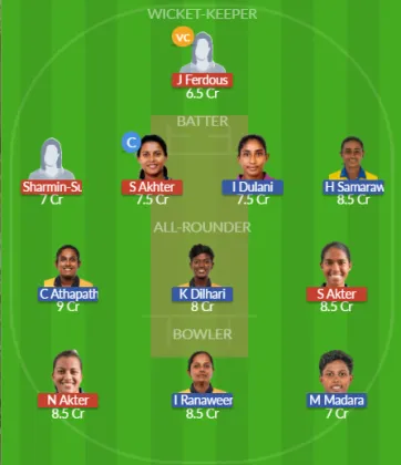 BD-W vs SL-W SL Team