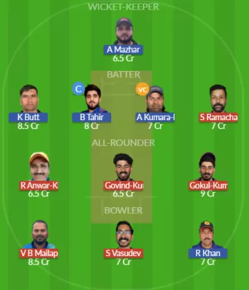 BNC vs TRN Dream11 SL Team