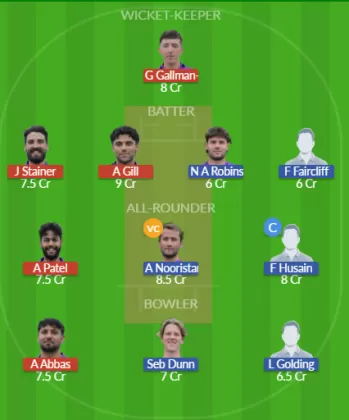 BST vs WEY Dream11 SL Team