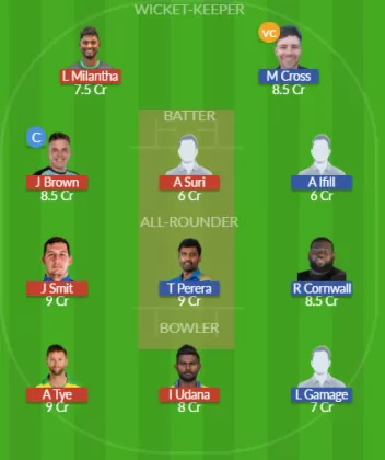 CAT vs FLI Dream11 SL Team