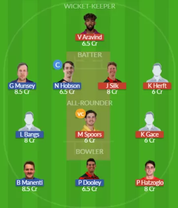 CBS vs BRT Dream11 SL Team