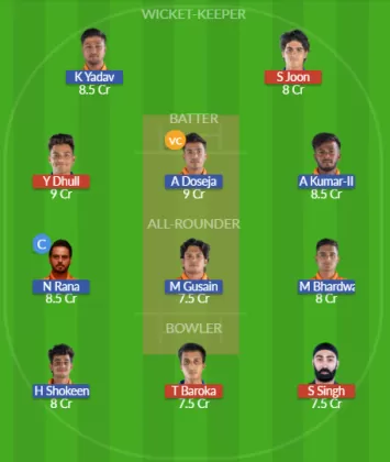CDK vs WDL Dream11 SL Team