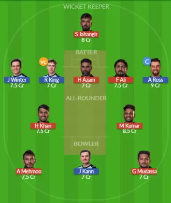 CHK vs ASA Dream11 SL Team