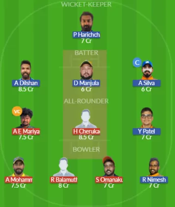 CHK vs CECC Dream11 SL Team