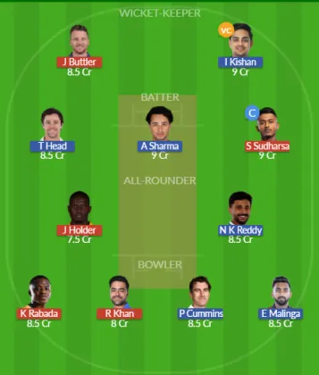 GT vs SRH SL Team