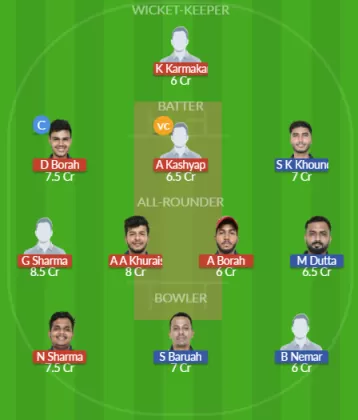 GTC vs GUG Dream11 SL Team
