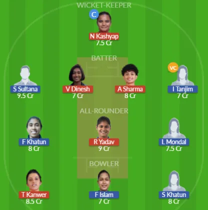 IN-A-W vs BAN-A-W SL Team