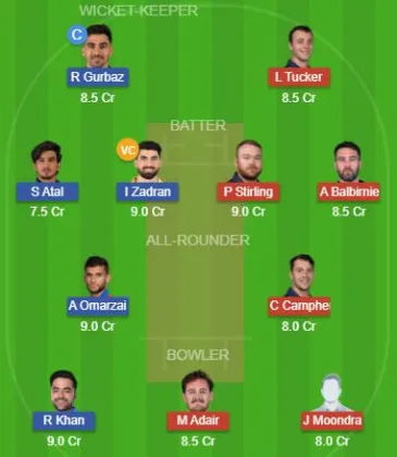 IRE vs AFG GL Team