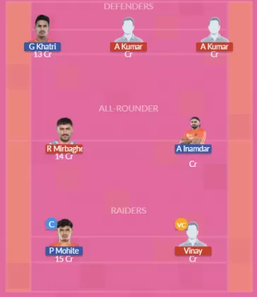 JAI vs PUN SL Team
